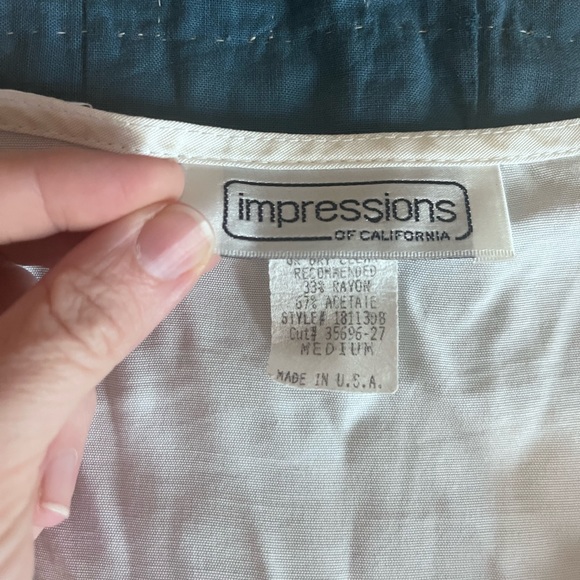 Vintage lace collared blouse size M - Picture 3 of 4